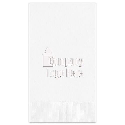 Embossed Guest Towel with Customer Supplied Art